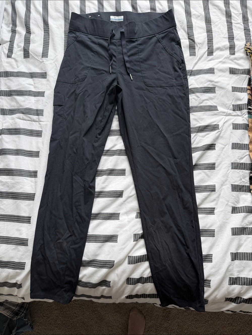 Columbia Black Active Drawstring Jogger Pants